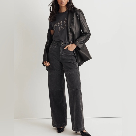 Madewell Denim - Superwide-Leg Jeans in Gunter Wash